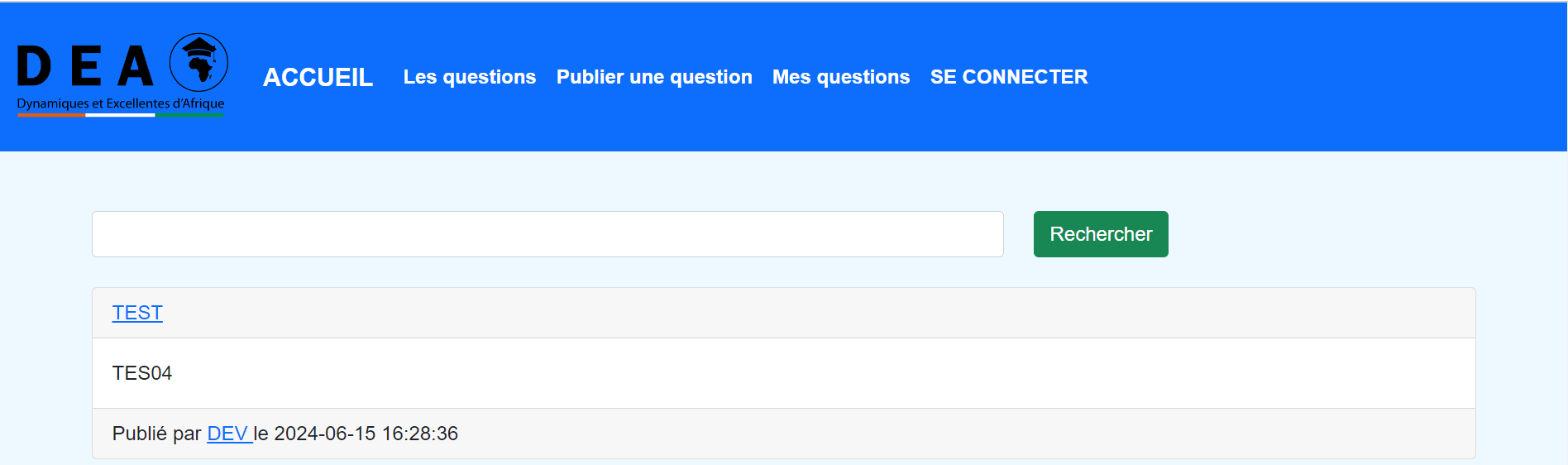 Les Questions